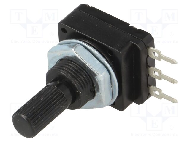 16PMI-100K – SR PASSIVES – Potentiometer: shaft; 100kΩ; single turn; 60mW; PCB; 6mm; plastic