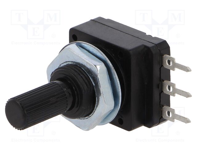 16PMI-4K7 – SR PASSIVES – Potentiometer: shaft; 4.7kΩ; single turn; 60mW; PCB; 6mm; plastic