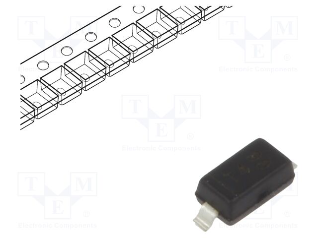 1N4148WQ-7-F – Diodes Incorporated – Diode: Schaltdiode; SMD; 100V; 0,3A; 4ns; SOD123; Ufmax: 1,25V