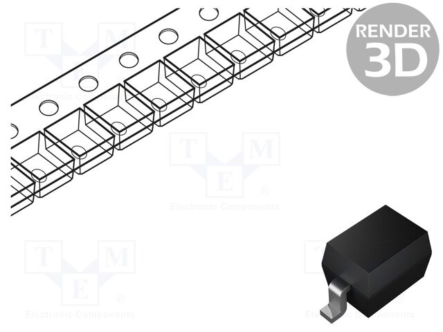 1N4148WSQ-7-F – Diodes Incorporated – Diode: Schaltdiode; SMD; 75V; 0,3A; 4ns; SOD323; Ufmax: 1,25V