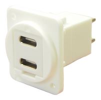 CP30212XW – CLIFF ELECTRONIC COMPONENTS – CLIFF ELECTRONIC COMPONENTS - CP30212XW - USB-Adapter, Bohrung ohne Gewinde, zweifa