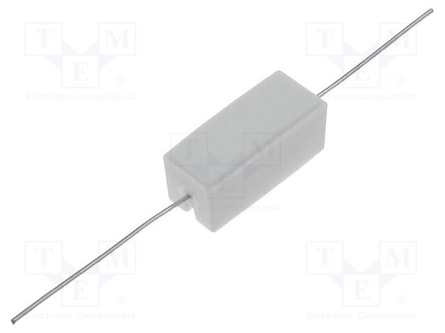 CRL5W-4K7 – SR PASSIVES – Resistor: power; 4.7kΩ; cement; THT; 5W; ±5%; Ø0.8x35mm