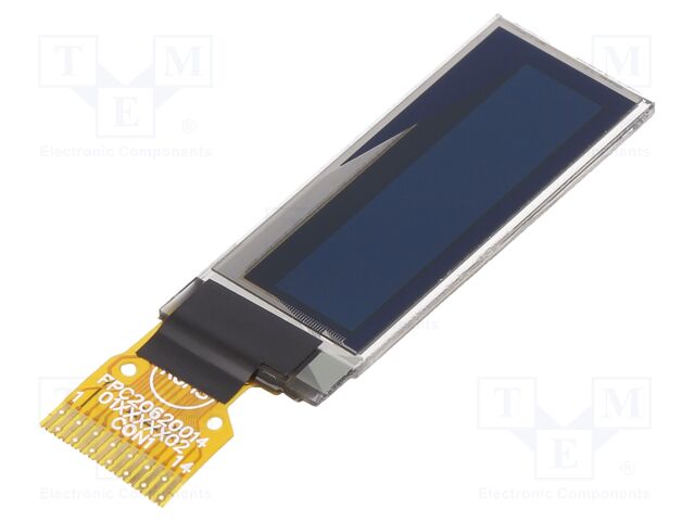 DEP 128032E1-W – DISPLAY ELEKTRONIK – Display: OLED; grafisch; 0,91"; 128x32; Abm: 30x11,5x1,26mm; weiss