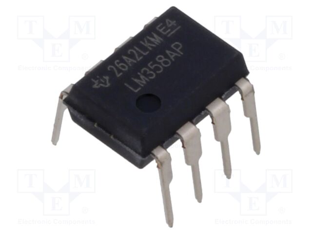 LM358APE4 – Texas Instruments – IC: Operationsverstärker; 0,7MHz; Ch: 2; ±1,5÷16VDC,3÷32VDC; DIP8