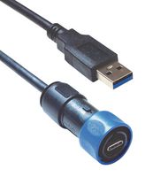 PXP4040/C/A/2M00 – BULGIN LIMITED – BULGIN LIMITED - PXP4040/C/A/2M00 - USB-Kabel, IP66/IP68/IP69K, Gen2, geschirmt, Typ-A-St