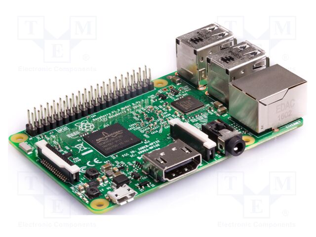 RASPBERRY PI 3 MODEL B 1GB RAM – Raspberry Pi – Einplatinencomputer; Raspberry Pi 3; 1,2GHz; BCM2837; 1GBRAM