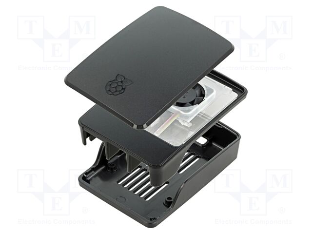 RASPBERRY PI CASE FOR PI 5 BLACK – Raspberry Pi – Gehäuse; schwarz; Mat.Geh: ABS; Raspberry Pi 5