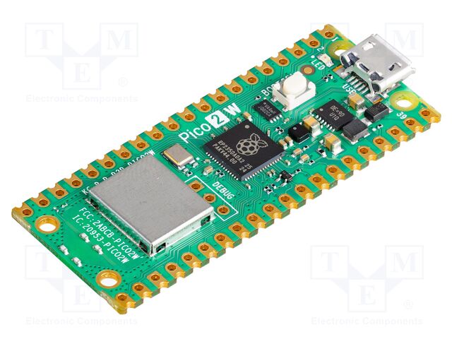 RASPBERRY PI PICO 2 W – Raspberry Pi – Zubehör: Prototypenplatine; Raspberry Pi PICO 2 W; 1,8÷5,5VDC