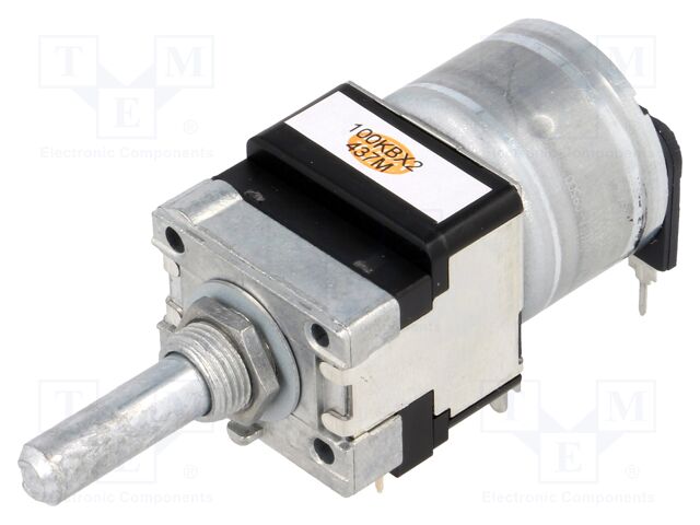 RK16812MG099 – ALPS – Potentiometer: shaft; 100kΩ; 50mW; ±20%; 300°; for PCB; linear