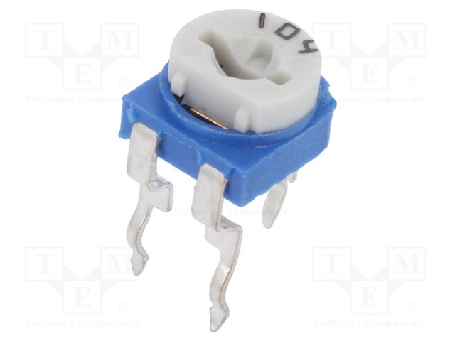 RKT6V-100K – SR PASSIVES – Potentiometer: mounting; 100kΩ; single turn; horizontal; 100mW