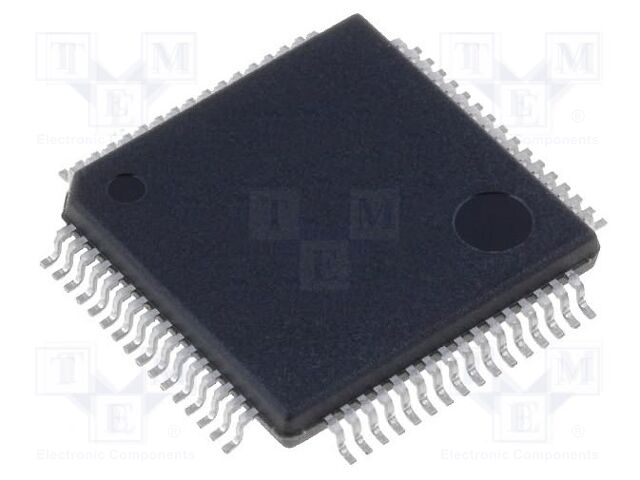 STM32F205RBT6TR – STMicroelectronics – IC: Mikrocontroller STM32 ARM; 120MHz; LQFP64; 1,8÷3,6VDC