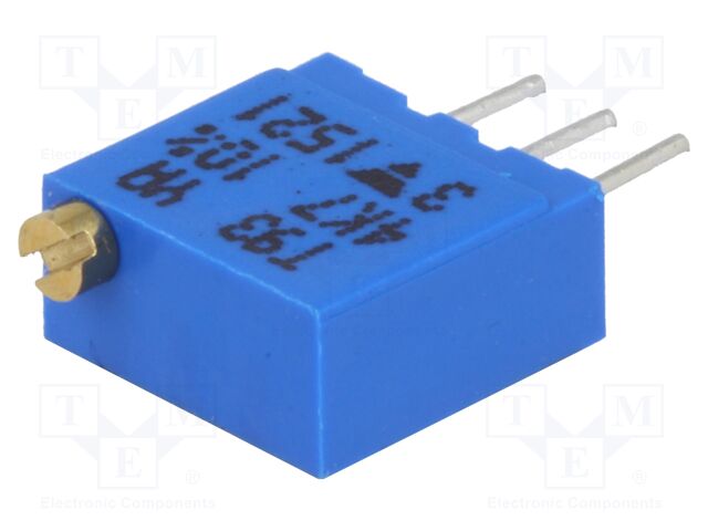 T93YA472KT20 – Vishay – Potentiometer: mounting; 4.7kΩ; multiturn; 500mW; THT; ±10%; 3296W
