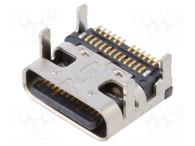 USB4081-03-A – GCT – Connector: USB C; socket; SMT; PIN: 24; horizontal; top board mount