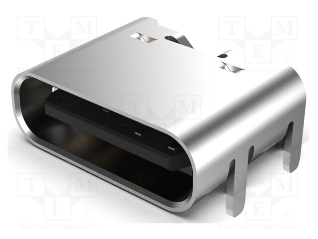 USB4125-GF-A – GCT – Connector: USB C; socket; SMT; PIN: 6; horizontal; top board mount