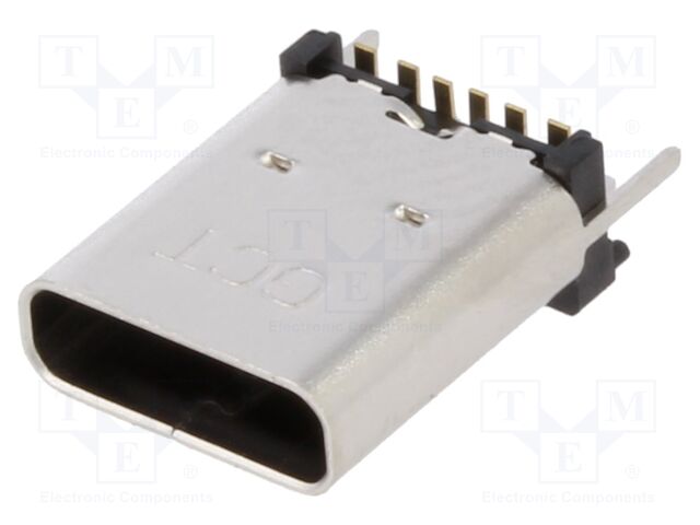 USB4175-GF-0230-C – GCT – Connector: USB C; socket; SMT; PIN: 6; vertical; top board mount